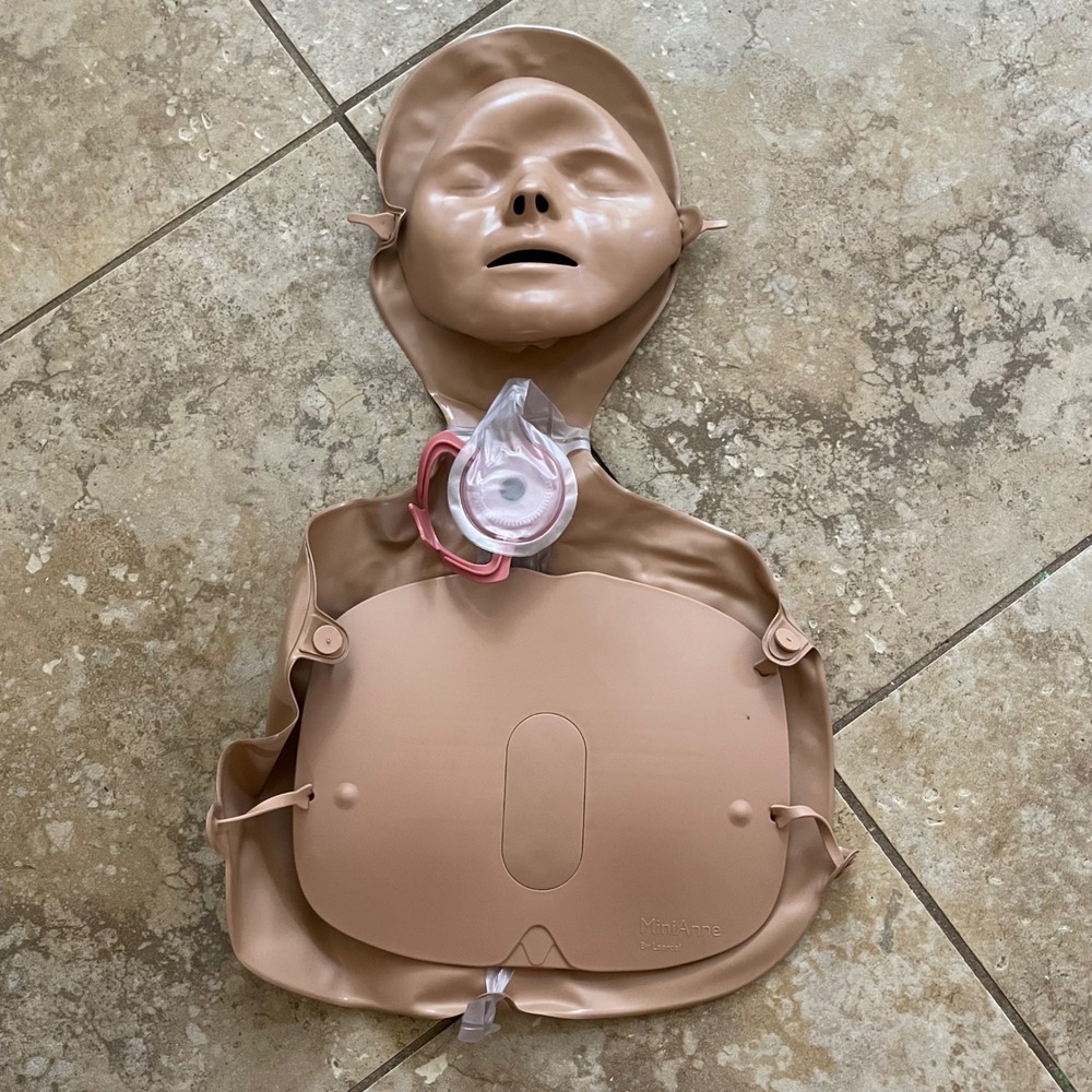 Laerdal Mini Anne CPR Training Manikin Inflatable Medical Simulation Torso Tan